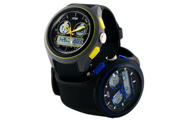 Lady Okrągły wielofunkcyjna Analogowy Cyfrowy Wrist Watch Z godzinowe Chime