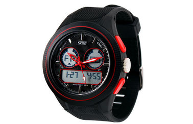 Lady Okrągły wielofunkcyjna Analogowy Cyfrowy Wrist Watch Z godzinowe Chime