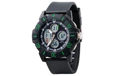 Wypoczynek Unisex EL Backlight 5 ATM Analogowy Cyfrowy Wrist Watch z obrotowym Bezel