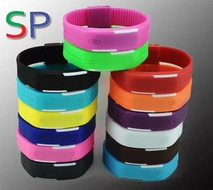 Wodoodporna Unisex Sport silikonowa bransoletka zegarek na rękę, Led cyfrowy ekran dotykowy Watch