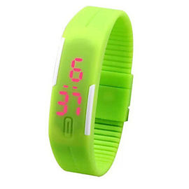 Mężczyźni / Kobiety PU Pasek LED Cyfrowy Wrist Watch Red Light Sport cyfrowy