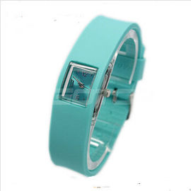 Niestandardowe Zielona silikonowa Pasek LED Fashion Wrist Watch cyfrowy z wymienna bateria
