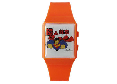 Duże twarzy Led cyfrowe Japonia MOVT Quartz Wrist Watch TPU Pasek ze stali nierdzewnej Powrót