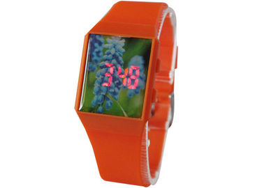 Duże twarzy Led cyfrowe Japonia MOVT Quartz Wrist Watch TPU Pasek ze stali nierdzewnej Powrót