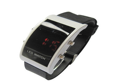 Ekran Fashion Big twarzy Mężczyźni LED Cyfrowy Wrist Watch dotykowy z czerwonego światła LED
