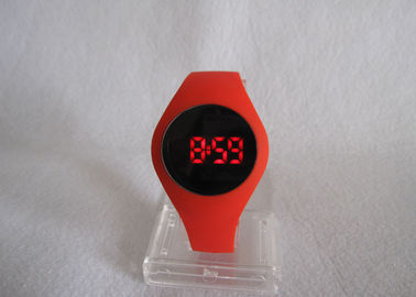 Red Trendy Super Silikon Touch Screen cyfrowe zegarki dla kobiet