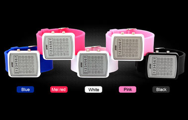 Podświetlenie LED EL Cyfrowy Wrist Watch, Kalkulator Dial Lustro zegarki