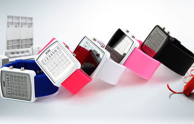 Podświetlenie LED EL Cyfrowy Wrist Watch, Kalkulator Dial Lustro zegarki