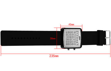 Podświetlenie LED EL Cyfrowy Wrist Watch, Kalkulator Dial Lustro zegarki