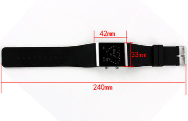 Dziewczyny LED Cyfrowy Wrist Watch, niebieski pasek silikonowy zegarki elektroniczne