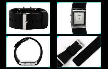 Dziewczyny LED Cyfrowy Wrist Watch, niebieski pasek silikonowy zegarki elektroniczne