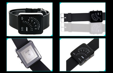 Czarny 12/24 Godzina LED Cyfrowy Wrist Watch Alloy Case dla nastoletnich