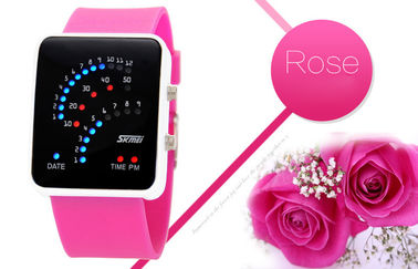 Czarny 12/24 Godzina LED Cyfrowy Wrist Watch Alloy Case dla nastoletnich
