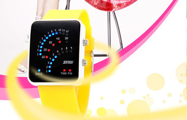 Czarny 12/24 Godzina LED Cyfrowy Wrist Watch Alloy Case dla nastoletnich