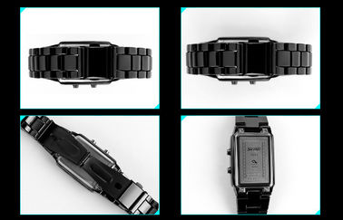 Unisex 3D LED Watch Dostosowane Czarny Alloy Cyfrowy Wrist Watch
