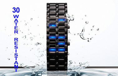 Wodoodporny LED Cyfrowy Wrist Watch, Watch Man żelaza samurajów