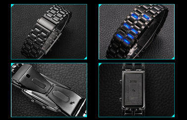 Wodoodporny LED Cyfrowy Wrist Watch, Watch Man żelaza samurajów
