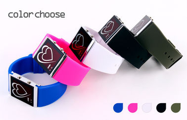LED cyfrowy zegarek Serca Style Para EL Backlight Lustro Watch