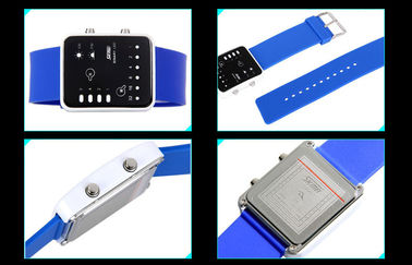 Różowy silikonowy LED Cyfrowy Wrist Watch EL Backlight zegarki binarne