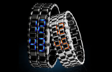 Skmei Man żelaza samurajów lawy Zegarek LED, LED Cyfrowy Wrist Watch