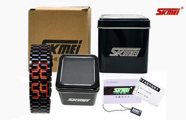 Skmei Man żelaza samurajów lawy Zegarek LED, LED Cyfrowy Wrist Watch