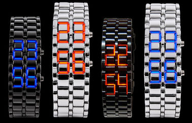Skmei Man żelaza samurajów lawy Zegarek LED, LED Cyfrowy Wrist Watch