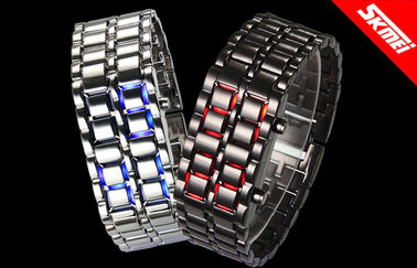 Skmei Man żelaza samurajów lawy Zegarek LED, LED Cyfrowy Wrist Watch