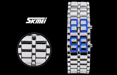Skmei Man żelaza samurajów lawy Zegarek LED, LED Cyfrowy Wrist Watch