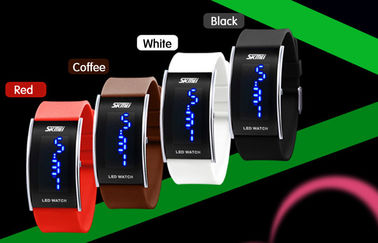 Unisex PU Pasek LED Cyfrowy Wrist Watch 3 ATM Wodoszczelność