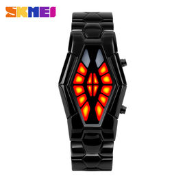 Hot Red Light Metal Strap Watch, ludzi biznesu Wrist Watch SKMEI