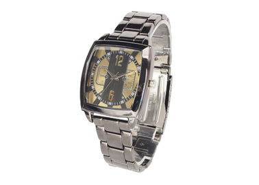 Luksusowy Prostokątny Wodoodporność Metal Wrist Watch dla mężczyzn / kobiet