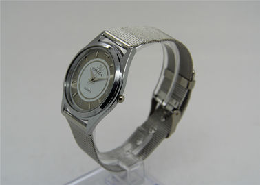 Pasek stalowy wstążka Metal Strap Watch z japońskiego analogowy mechanizm kwarcowy