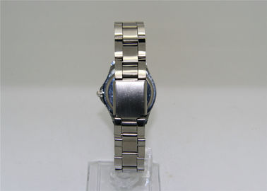 Okrągły stopu metali Lady Strap Watch Ruch Japonii analogowa konstrukcja 3-eyes