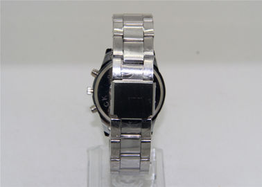 Stop cynkowy metalu Round Wrist Watch Analog z paskiem ze stali nierdzewnej