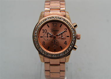 Rose złota Metal Strap Watch / analogowy zegarek kwarcowy 1ATM Wodoodporna