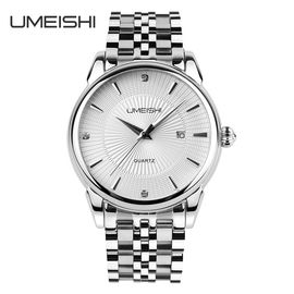 Złoty Srebrny Stal Biznes Wrist Watch, Wodoodporna Mężczyźni Vogue zegarki Biznes