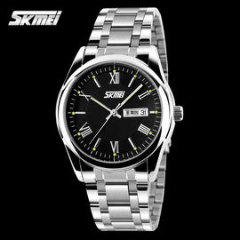 Srebro Stal nierdzewna Quartz Watch Ruch Japonii, męska Wrist Watch