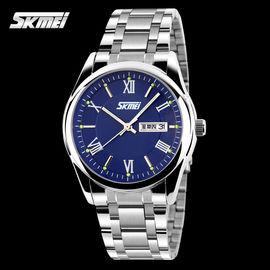 Srebro Stal nierdzewna Quartz Watch Ruch Japonii, męska Wrist Watch