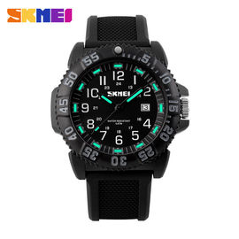Noctilucent Wodoodporna Stal nierdzewna Wrist Watch z obrotem Strefach