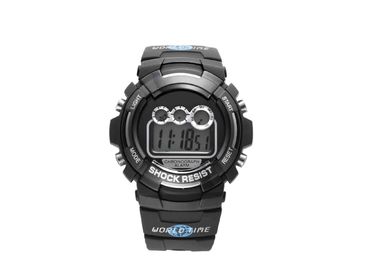 Chiny Ruch Wodoszczelność sporta zegarek z PU Pasek / Stainless Steel Case Powrót