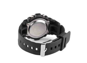 Chiny Ruch Wodoszczelność sporta zegarek z PU Pasek / Stainless Steel Case Powrót