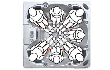 Odkryty Jacuzzier Whirlpools masaż spa / Przyjęcie SPA Sprzęt for7 Dorośli