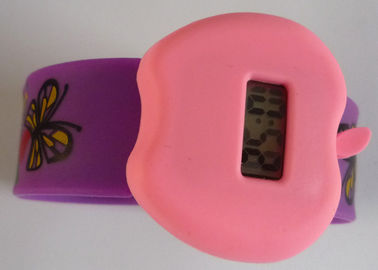 Jabłko Case Fioletowy Slap silikonowe bransoletki Wristband zegarki Precise kwarcowy