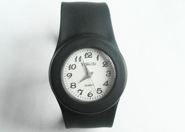 230 * 20 * 2mm OEM czarna Slap krzemu Wristband zegarki z wytłoczonym logo
