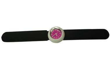 odporne 1ATM Woda Kolorowe Watch Dial Slap krzemu Wristband zegarki z wytłoczonym Zaloguj