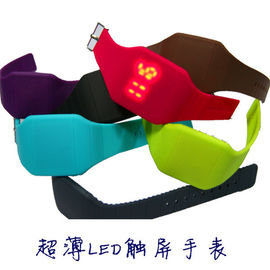 Wodoodporne Sports Silicone Nadgarstek Watch, ekran dotykowy LED Watch