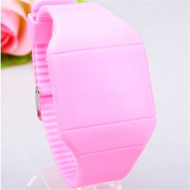 Ekran niestandardowy Męskie sportowe Silikon dotykowy LED Watch Kolorowe Lightweight