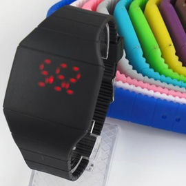 Żółte Męskie / Damskie Sportowe Ekran Silicone Nadgarstek cyfrowy LED Touch