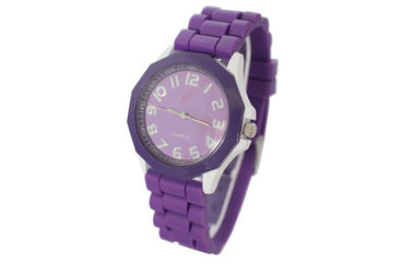 3 ATM silikonowy pasek Kwarcowy zegarek, Battery Power Wrist Watch