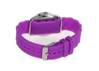 Jelly Diament Lady Silicone Nadgarstek wodoodporny zegarki, Hermosa różowy pasek